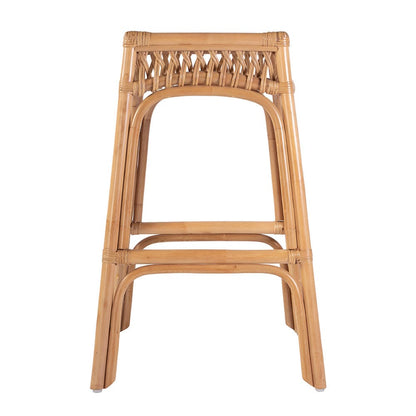 Butler Specialty Company - Antigua 30.25 in. Seat Height Square Rattan Bar Stool w Footrest, Natural - 5954404 View 2