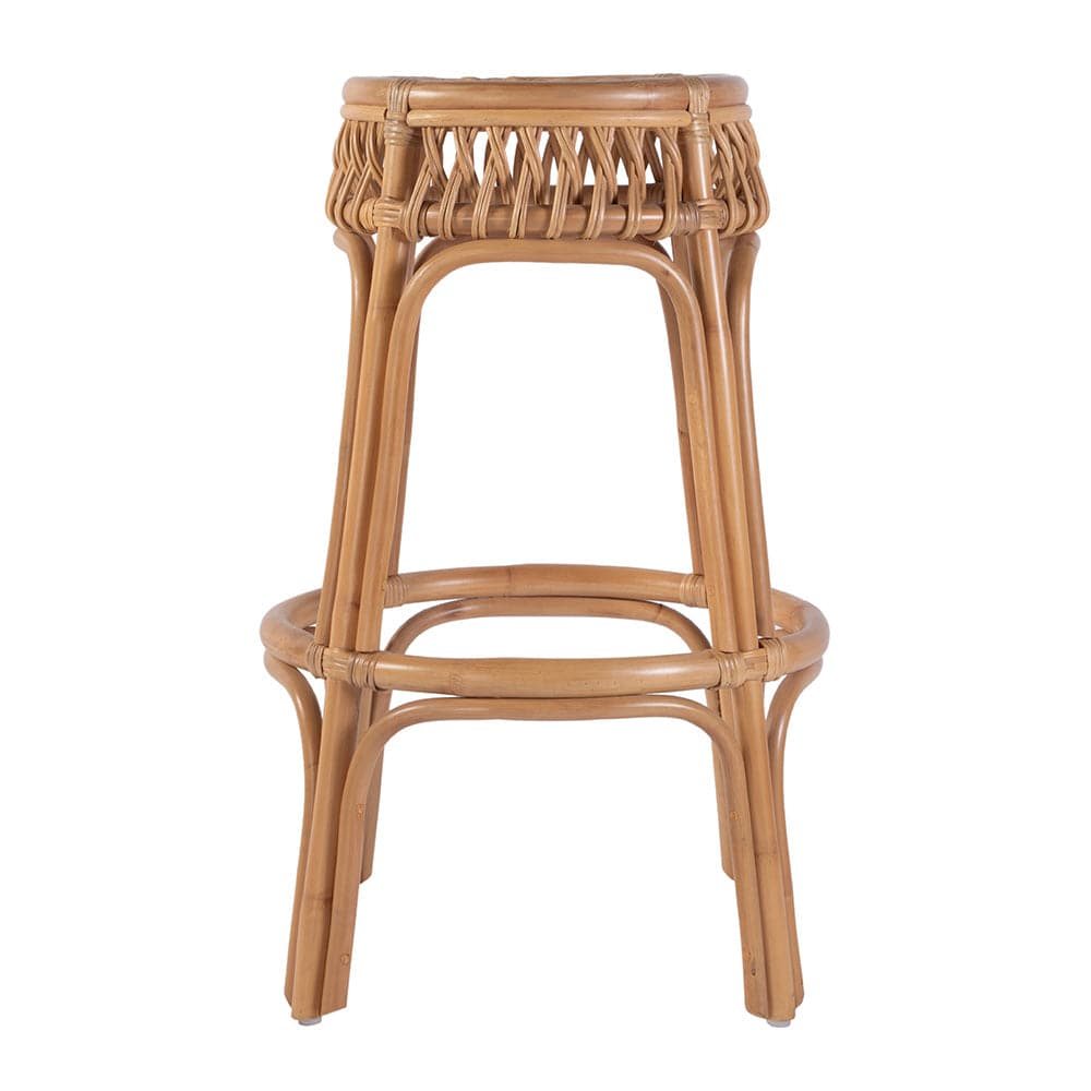 Butler Specialty Company - Antigua 30.5 in. Seat Height Round Rattan Bar Stool w Footrest, Natural - 5952404 View 3