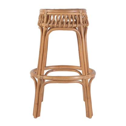 Butler Specialty Company - Antigua 30.5 in. Seat Height Round Rattan Bar Stool w Footrest, Natural - 5952404 View 3