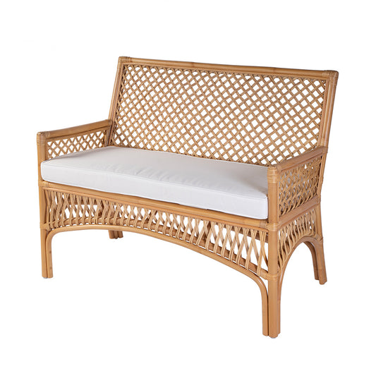 Butler Specialty Company - Antigua 42 in. W Rectangular Rattan Dining Bench w Back, Natural - 5957404 View 1