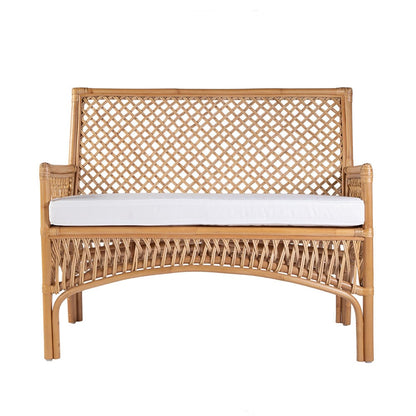 Butler Specialty Company - Antigua 42 in. W Rectangular Rattan Dining Bench w Back, Natural - 5957404 View 2