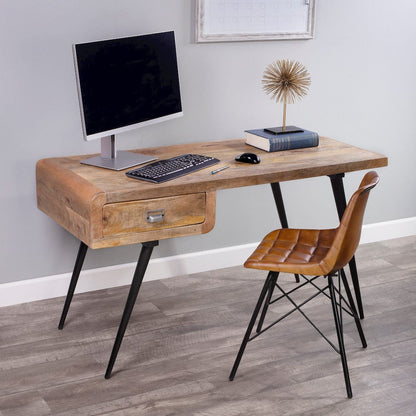 Butler Specialty Company - Anuri Natural Wood & Metal Desk, Light Brown - 5449312 view 1