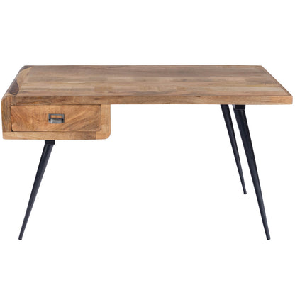 Butler Specialty Company - Anuri Natural Wood & Metal Desk, Light Brown - 5449312