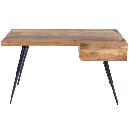 Butler Specialty Company - Anuri Natural Wood & Metal Desk, Light Brown - 5449312