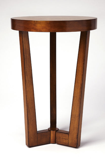 Butler Specialty Company - Aphra 16 in. W Round Wood Side Table, Medium Brown - 6021101