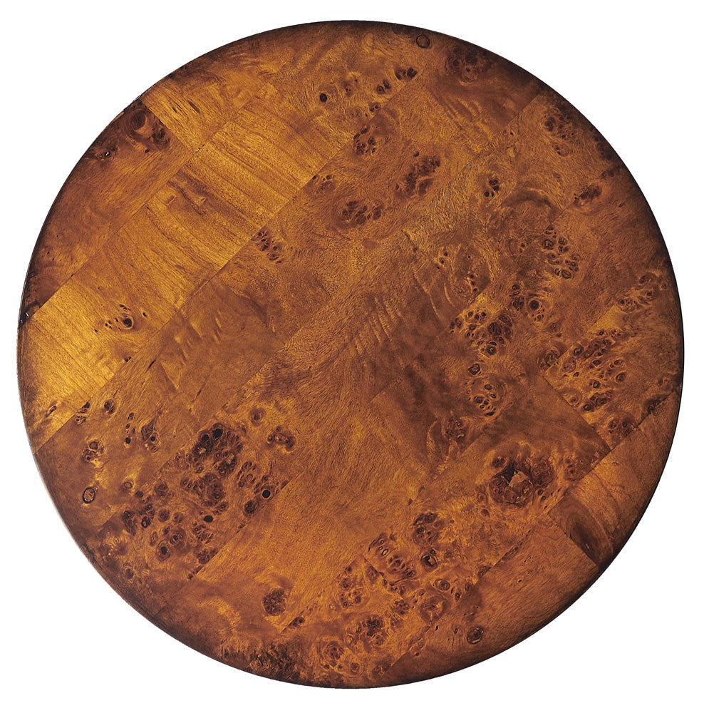 Butler Specialty Company - Aphra 16 in. W Round Wood Side Table, Medium Brown - 6021101