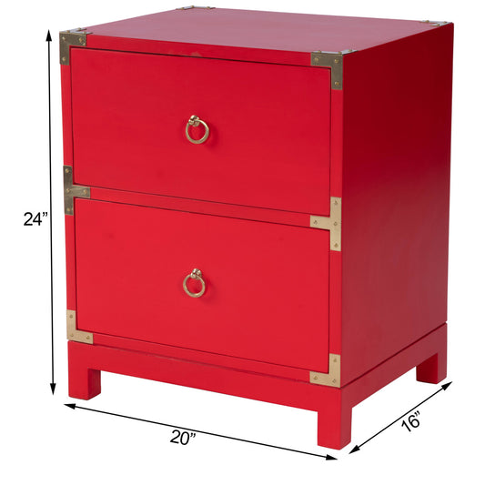 Butler Specialty Company - Ardennes Campaign End Table, Red - 3852293