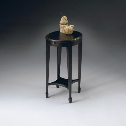 Butler Specialty Company - Arielle 12.5 in. W Oval Wood Side Table, Black - 1483136