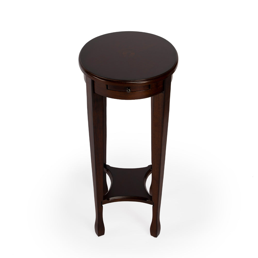 Butler Specialty Company - Arielle 12.5 in. W Oval Wood Side Table, Dark Brown - 1483108