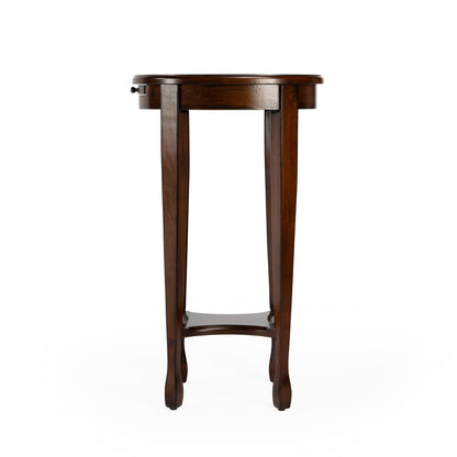 Butler Specialty Company - Arielle 12.5 in. W Oval Wood Side Table, Dark Brown - 1483108