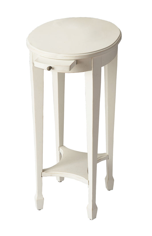 Butler Specialty Company - Arielle 12.5 in. W Oval Wood Side Table, White - 1483222