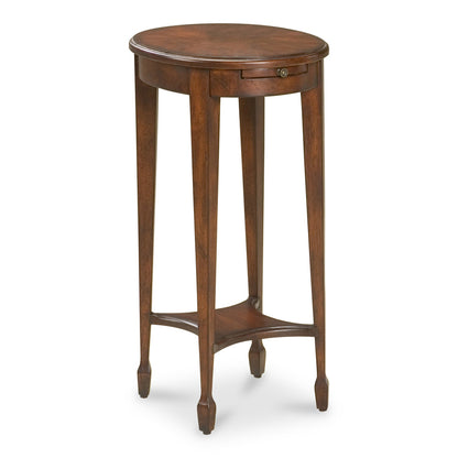 Butler Specialty Company - Arielle 12.5 in. W Oval Wood Side Table, Dark Brown - 1483024