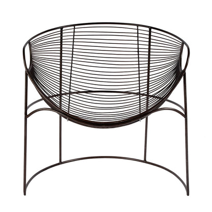 Butler Specialty Company - Artemis 30 in. W Oval Iron Basket Accent Chair, Black - 5824025 View 2