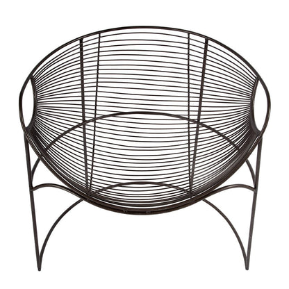 Butler Specialty Company - Artemis 30 in. W Oval Iron Basket Accent Chair, Black - 5824025 View 3