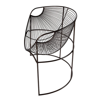 Butler Specialty Company - Artemis 30 in. W Oval Iron Basket Accent Chair, Black - 5824025 View 4