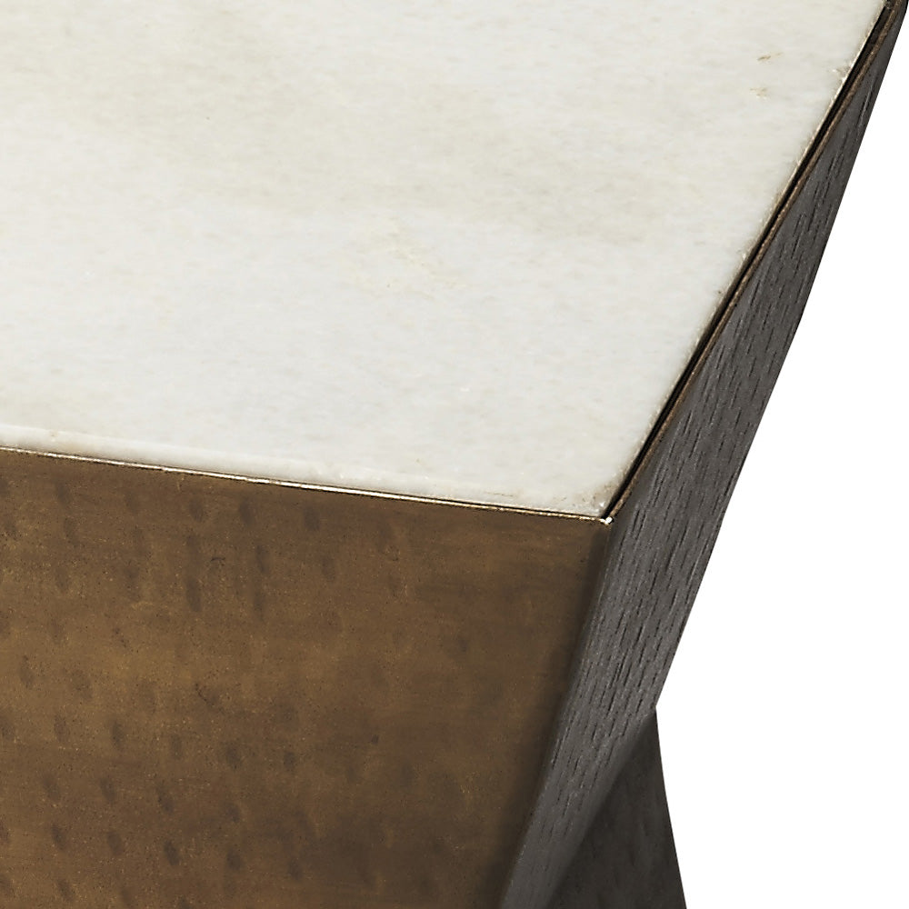 Butler Specialty Company - Asheville 12 in. W Marble & Metal Bunching Side Table, Multi-Color - 2878140