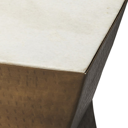 Butler Specialty Company - Asheville 12 in. W Marble & Metal Bunching Side Table, Multi-Color - 2878140