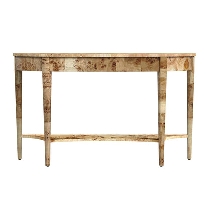 Butler Specialty Company - Astor 54 in. W Demilune Wood Console Table with Lower Shelf, Brown - 4146443