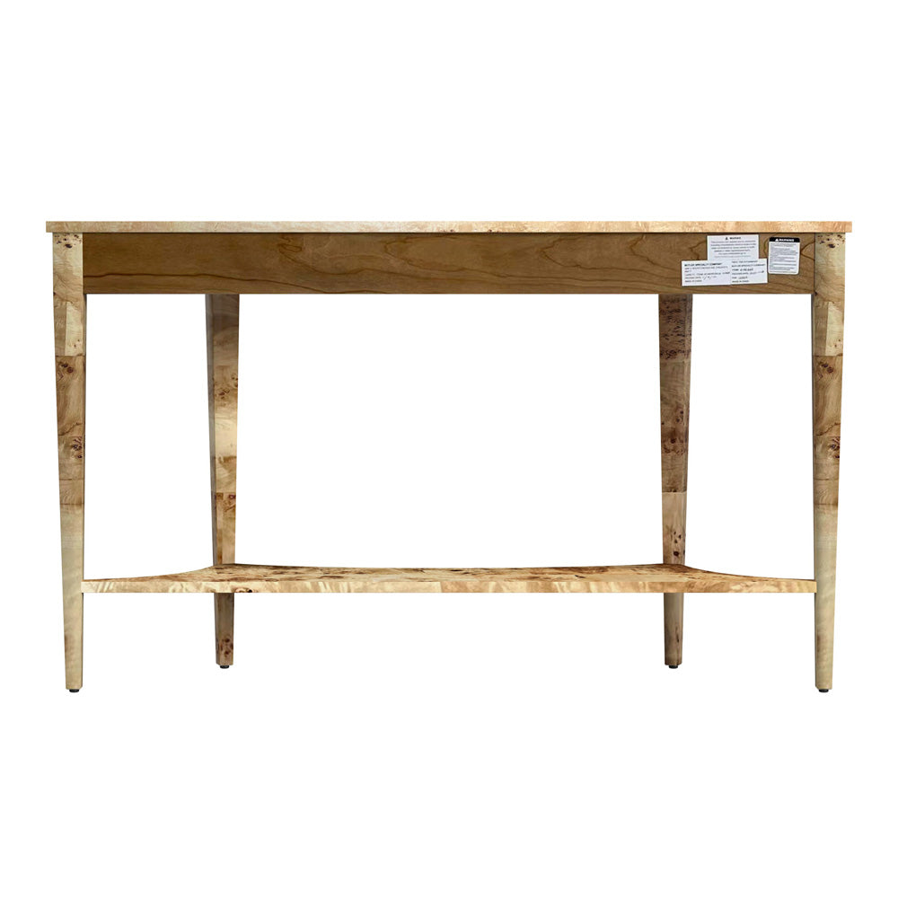 Butler Specialty Company - Astor 54 in. W Demilune Wood Console Table with Lower Shelf, Brown - 4146443
