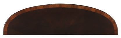 Butler Specialty Company - Astor 54 in. W Demilune Wood Console Table with Lower Shelf, Noveau Brown - 4146211