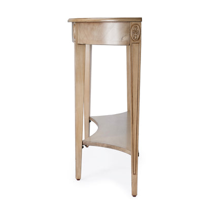 Butler Specialty Company - Astor 54 in. W Demilune Wood Console Table with Lower Shelf, Tan/Beige - 4146424