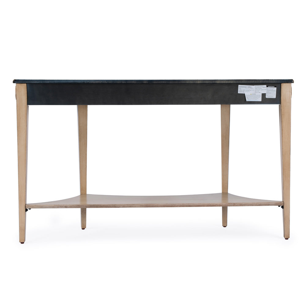 Butler Specialty Company - Astor 54 in. W Demilune Wood Console Table with Lower Shelf, Tan/Beige - 4146424