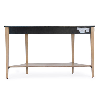 Butler Specialty Company - Astor 54 in. W Demilune Wood Console Table with Lower Shelf, Tan/Beige - 4146424