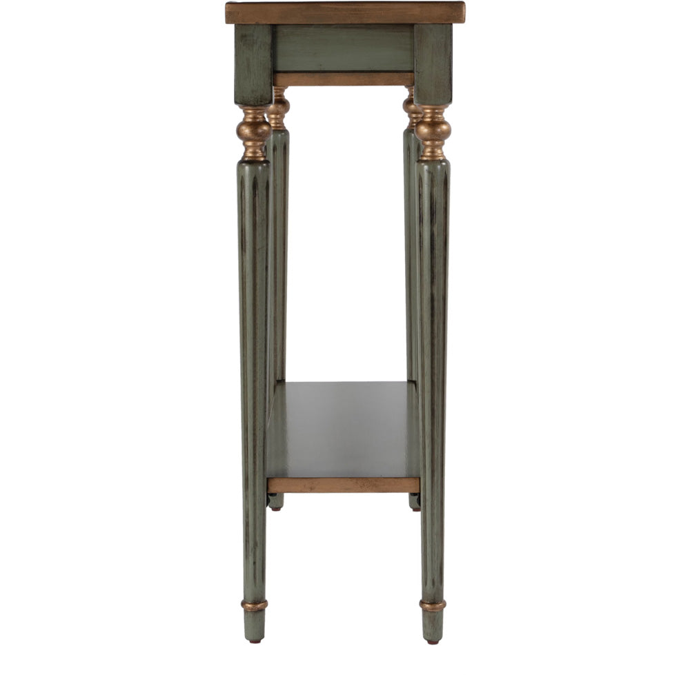 Butler Specialty Company Aubrey 29 in. W Rectangular Open Shelf Console Table  - Pastel Green - 7036482 view 4