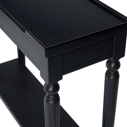 Butler Specialty Company - Aubrey 29 in. W Rectangular Wood Console Table with Lower Shelf, Black - 7036136