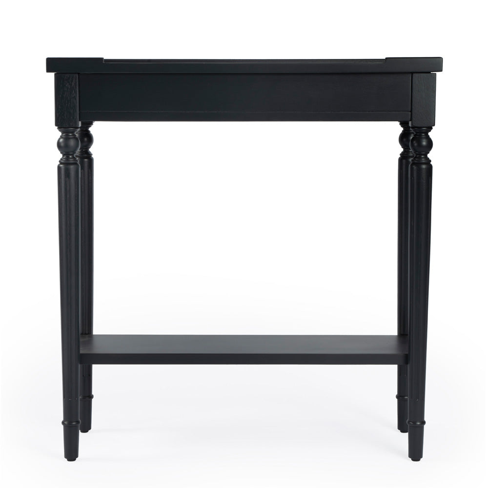 Butler Specialty Company - Aubrey 29 in. W Rectangular Wood Console Table with Lower Shelf, Black - 7036136