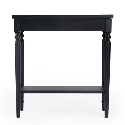 Butler Specialty Company - Aubrey 29 in. W Rectangular Wood Console Table with Lower Shelf, Black - 7036136