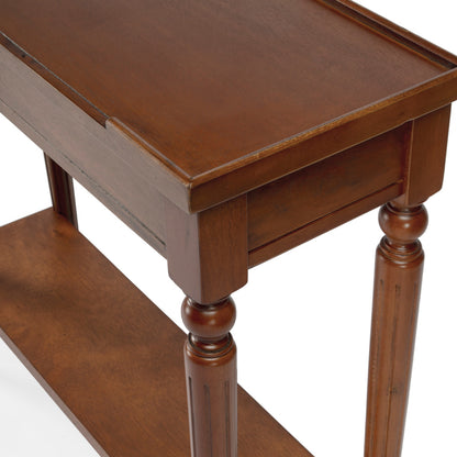 Butler Specialty Company - Aubrey 29 in. W Rectangular Wood Console Table with Lower Shelf, Medium Brown - 7036101