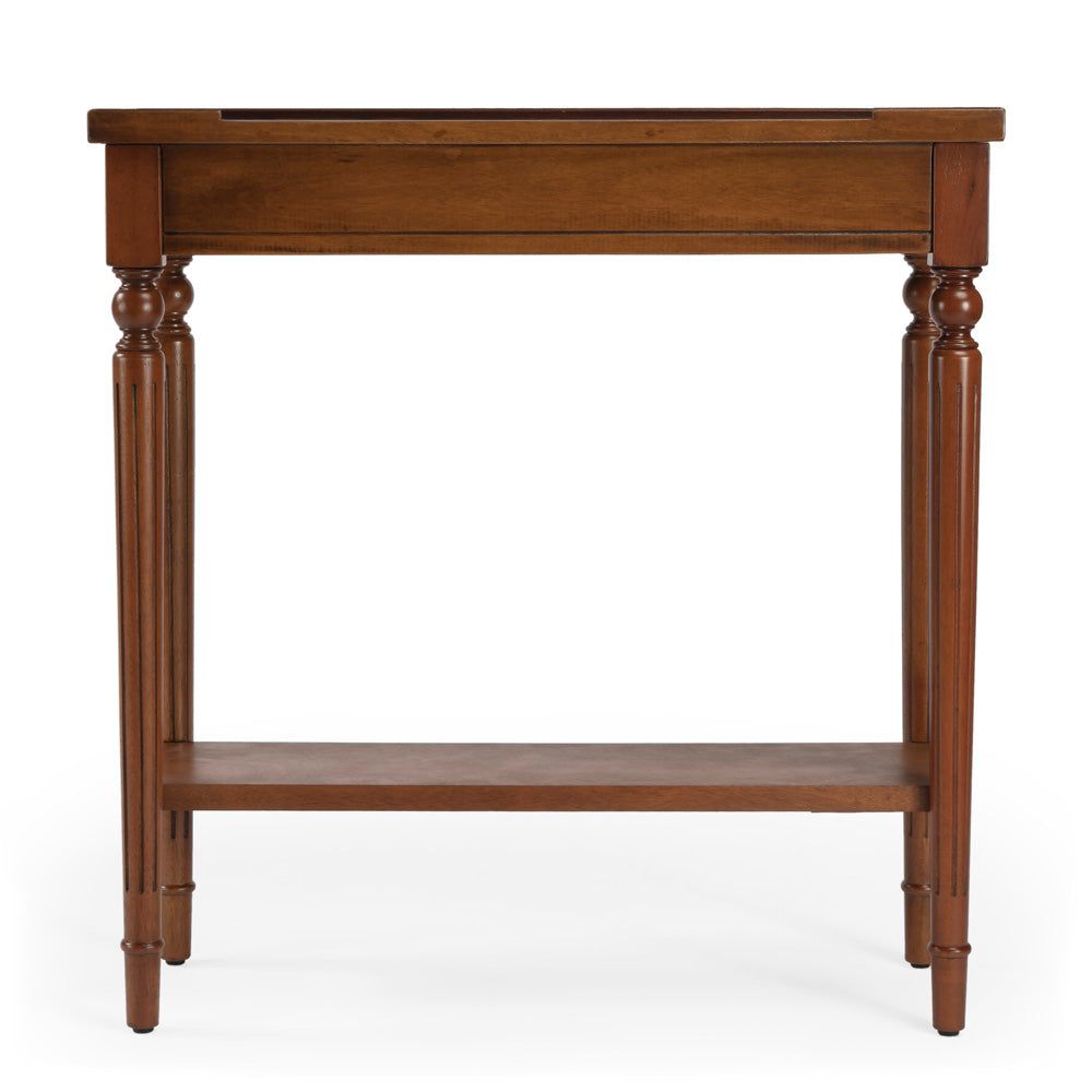 Butler Specialty Company - Aubrey 29 in. W Rectangular Wood Console Table with Lower Shelf, Medium Brown - 7036101