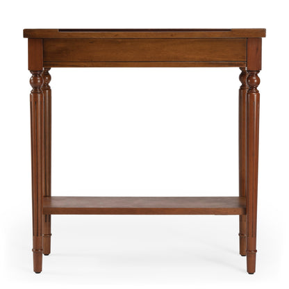Butler Specialty Company - Aubrey 29 in. W Rectangular Wood Console Table with Lower Shelf, Medium Brown - 7036101