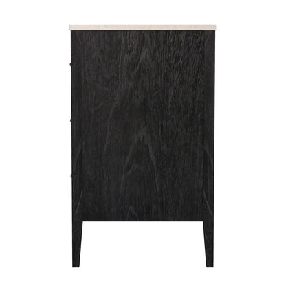 Butler Specialty Company - Averly 64 in. W Rectangular Marble and Wood 6 Drawer Dresser, Black - 6296432 view 5