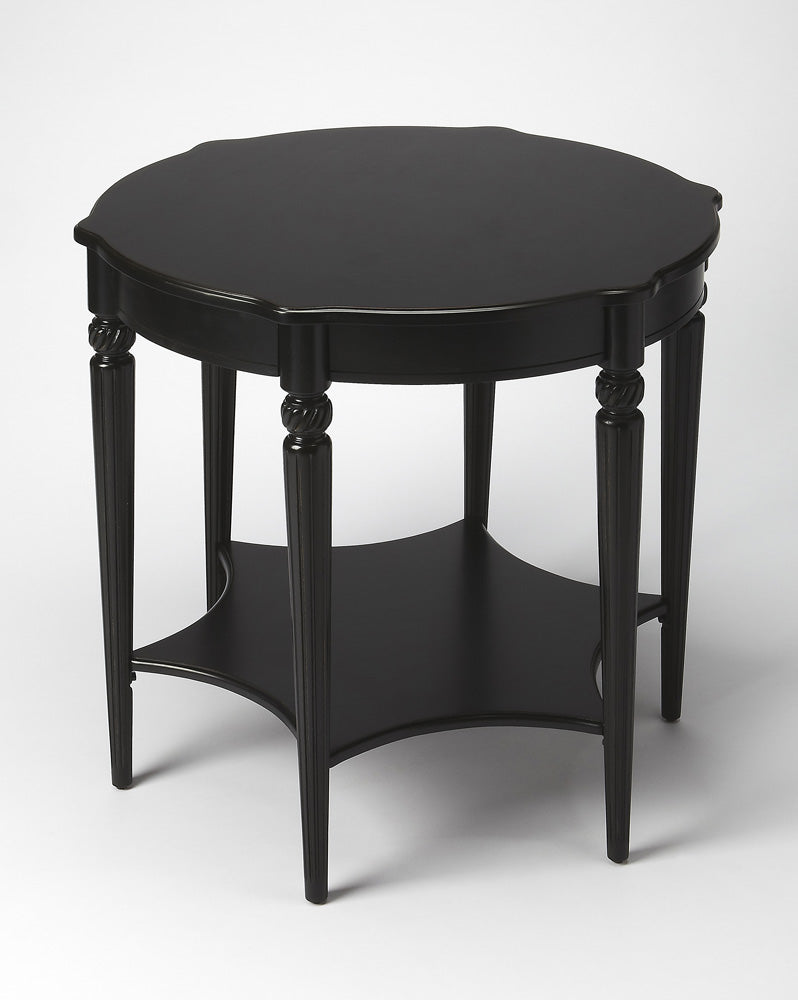 Butler Specialty Company - Bainbridge 28 in. W Round Wood Side Table, Black - 557111