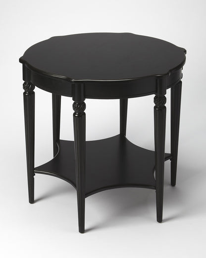 Butler Specialty Company - Bainbridge 28 in. W Round Wood Side Table, Black - 557111