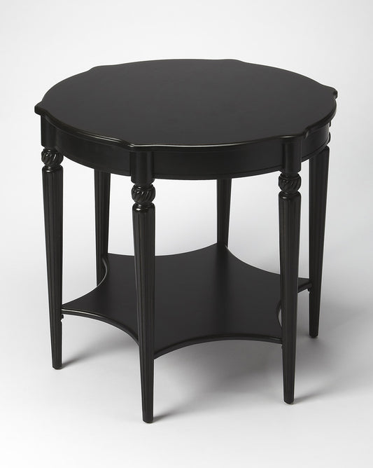 Butler Specialty Company - Bainbridge 28 in. W Round Wood Side Table, Black - 557111