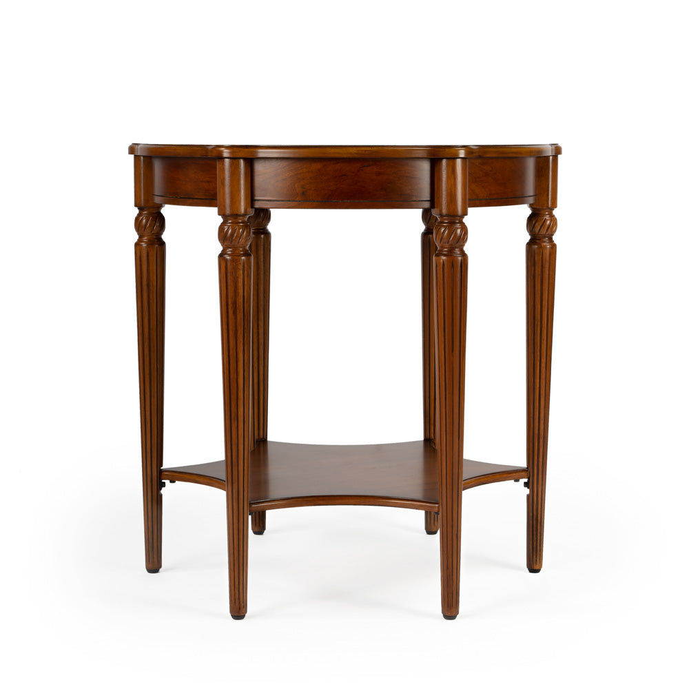 Butler Specialty Company - Bainbridge 28 in. W Round Wood Side Table, Medium Brown - 557101