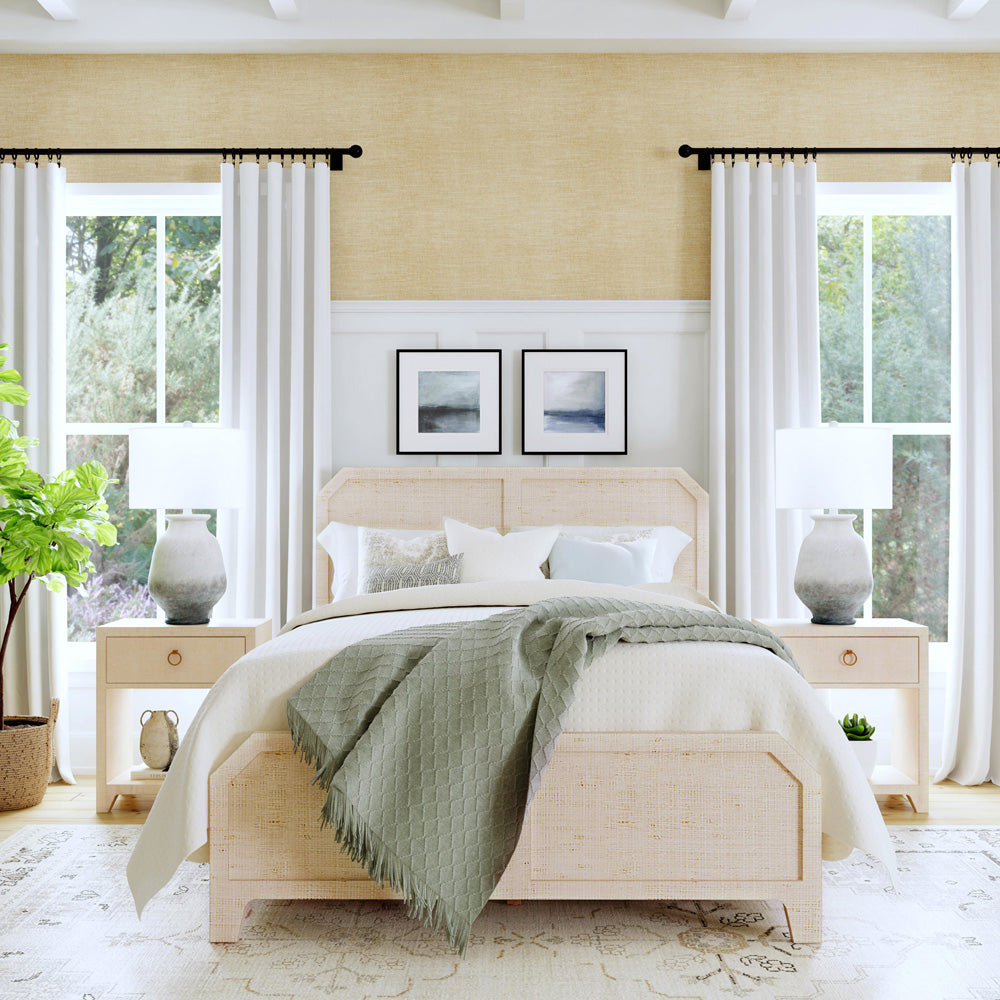 Butler Specialty Company - Bar Harbor - Bar Harbor 24 in. W Rectangular Raffia 1 Drawer Nightstand, Natural - 5669362