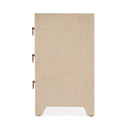Butler Specialty Company - Bar Harbor - Bar Harbor 25 in. W Rectangular Raffia 3 Drawer Nightstand, Natural - 5667362