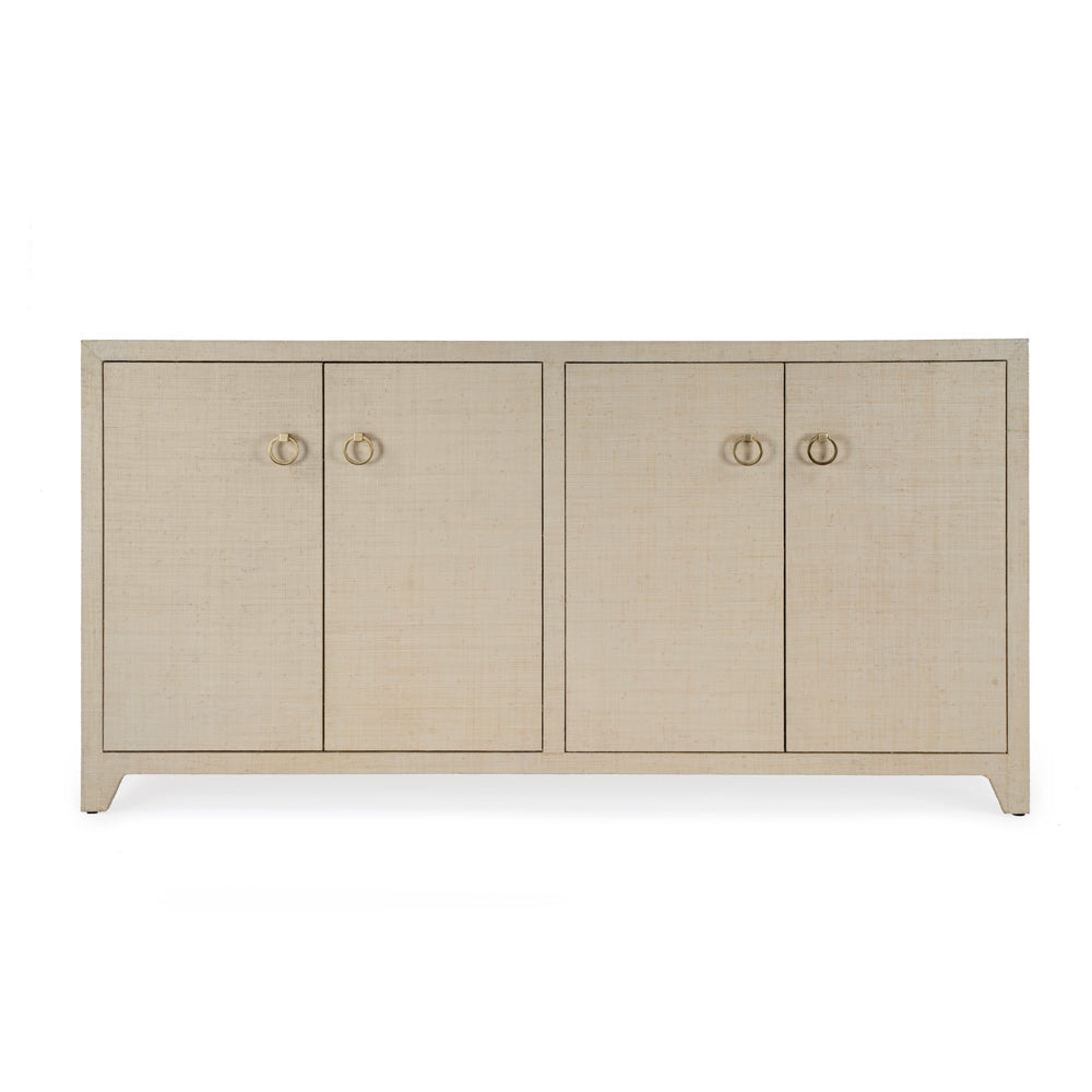 Butler Specialty Company - Bar Harbor - Bar Harbor 70 in. W Rectangular Raffia 4 Door Sideboard, Natural - 5668362