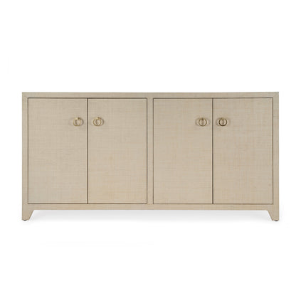 Butler Specialty Company - Bar Harbor - Bar Harbor 70 in. W Rectangular Raffia 4 Door Sideboard, Natural - 5668362