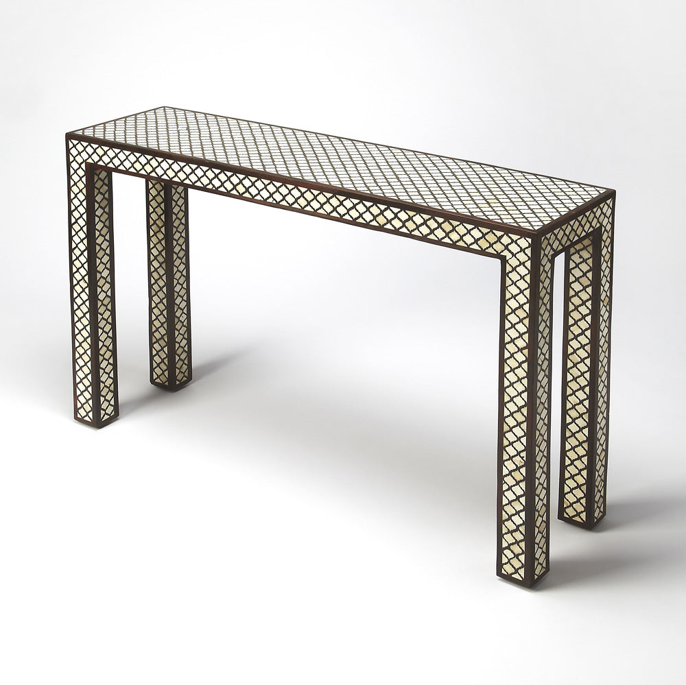 Butler Specialty Company - Basan 43.5 in. W Rectangular Bone Inlay & Wood Console Table, Multi-Color - 6115338