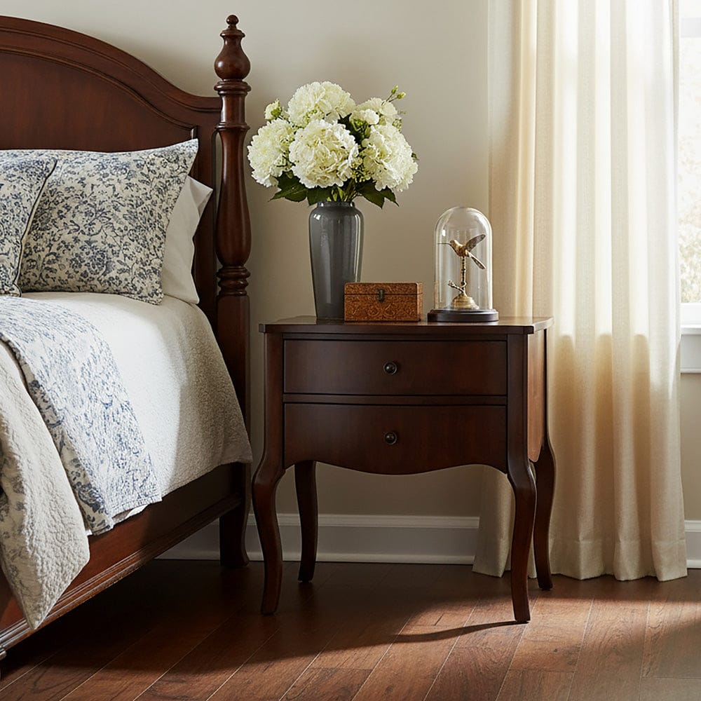 Butler Specialty Company - Beasley 25 in. W Rectangular Wood 2 Drawer Traditional Nightstand, Brown - 5998101 view 2