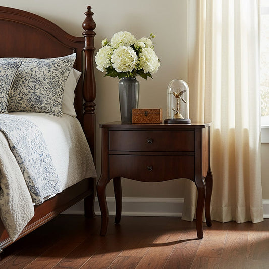 Butler Specialty Company - Beasley 25 in. W Rectangular Wood 2 Drawer Traditional Nightstand, Brown - 5998101 view 2
