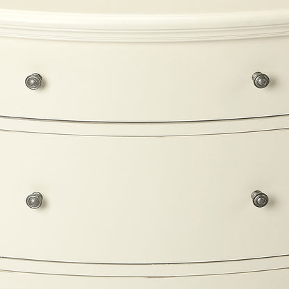 Butler Specialty Company - Bedford 41 in. W Demilune Wood 5 Drawer 2 Door Console Table, White - 9347288