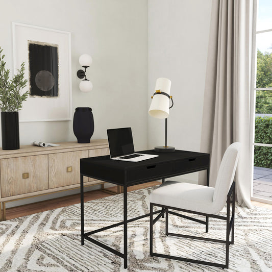 Butler Specialty Company - Belka Desk with Drawers, Black - 5466295