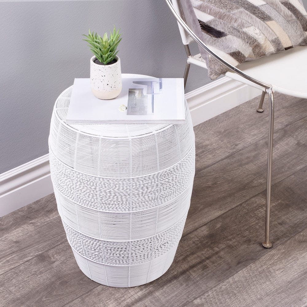 Butler Specialty Company - Bellarose Metal Side Table, White - 5512288_CLOSEOUT view 6