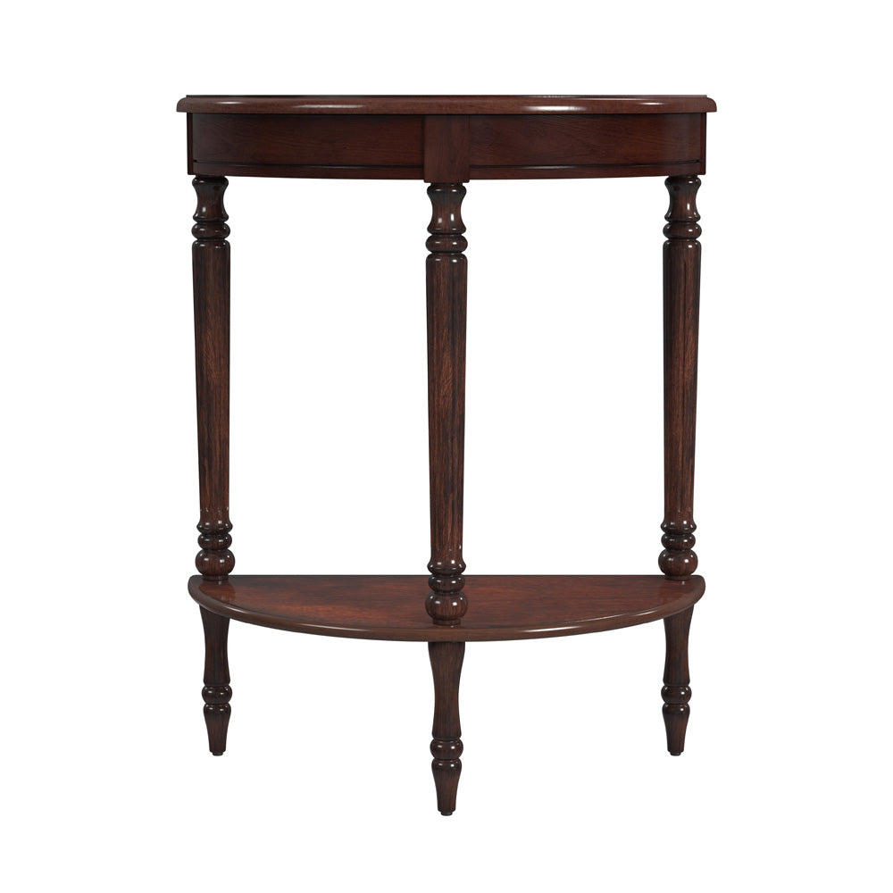 Butler Specialty Company - Bellini 24 in. W Demilune Wood Console Table, Dark Brown - 889024